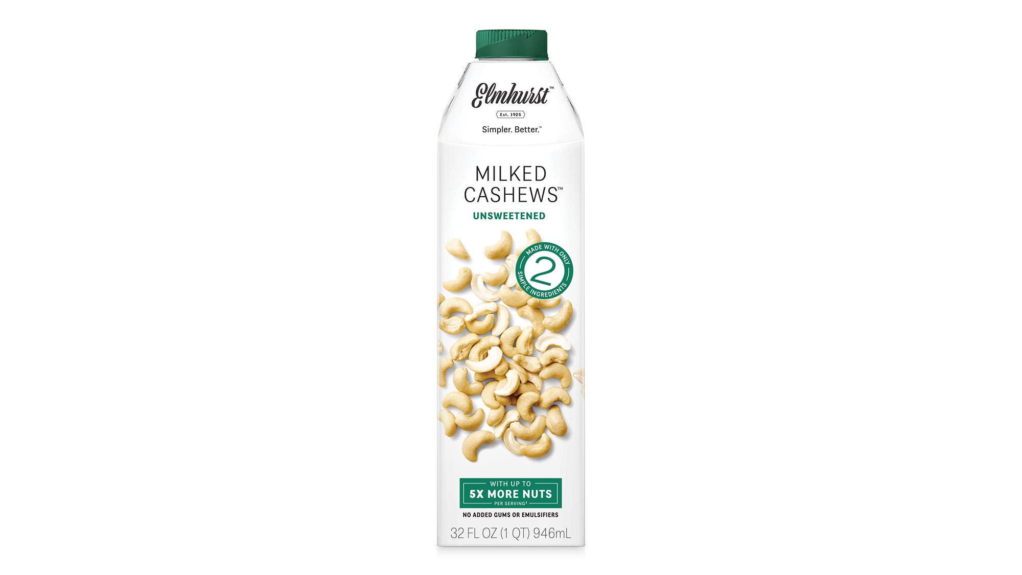 Bottle of cashew milk