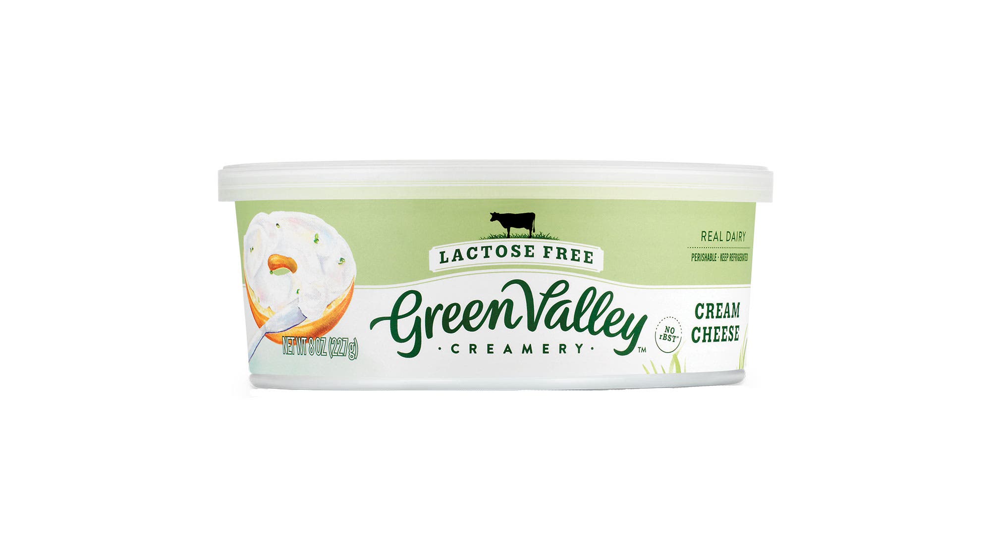 Container of cream cheese