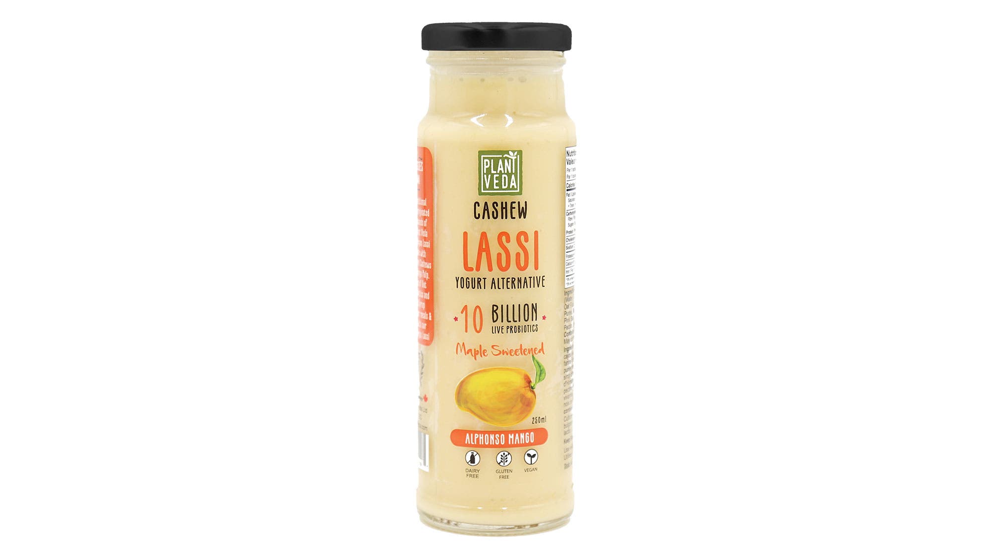 Bottle of mango lassi