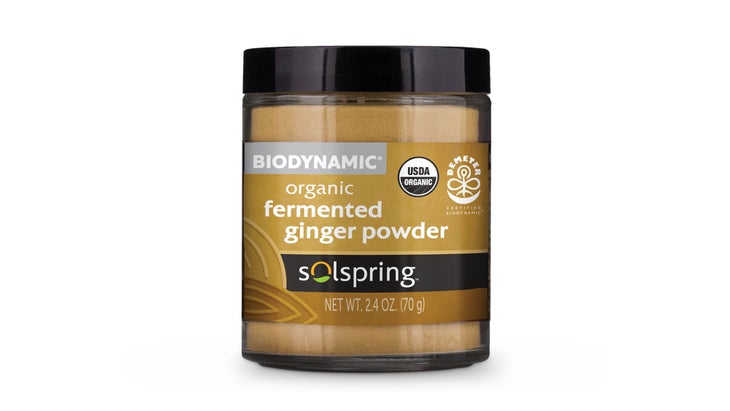 Jar of ginger powder