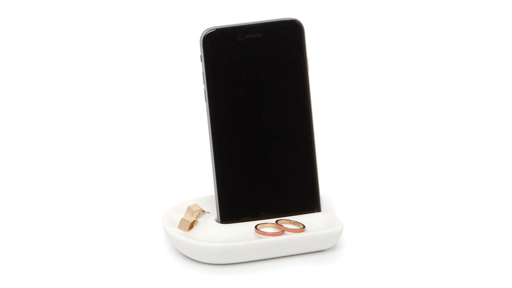 keep your desk clear of clutter with this phone holder