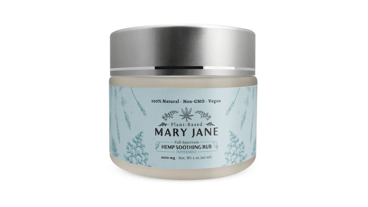Jar of hemp rub