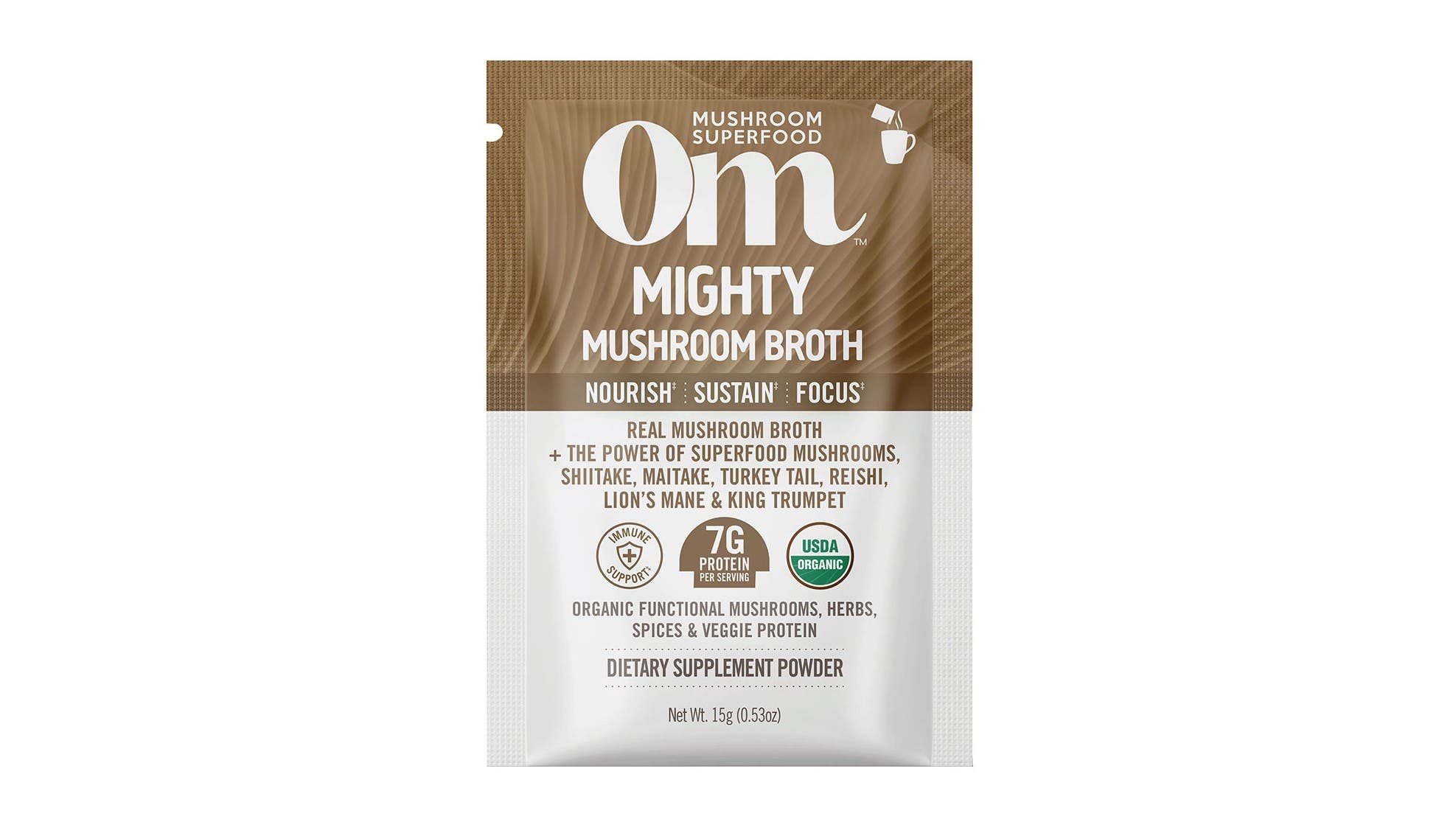 Packet of mushroom broth