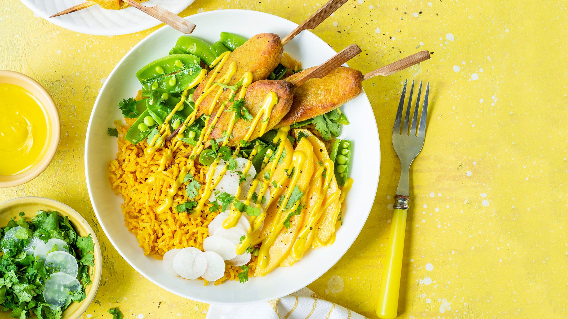Lentil Kebab bowl