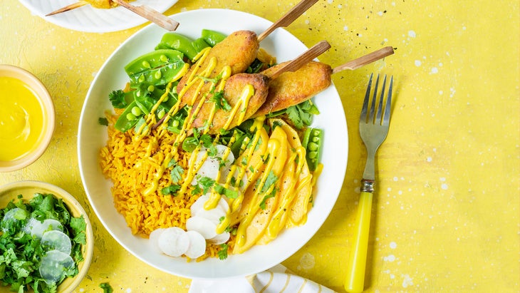 Lentil Kebab bowl