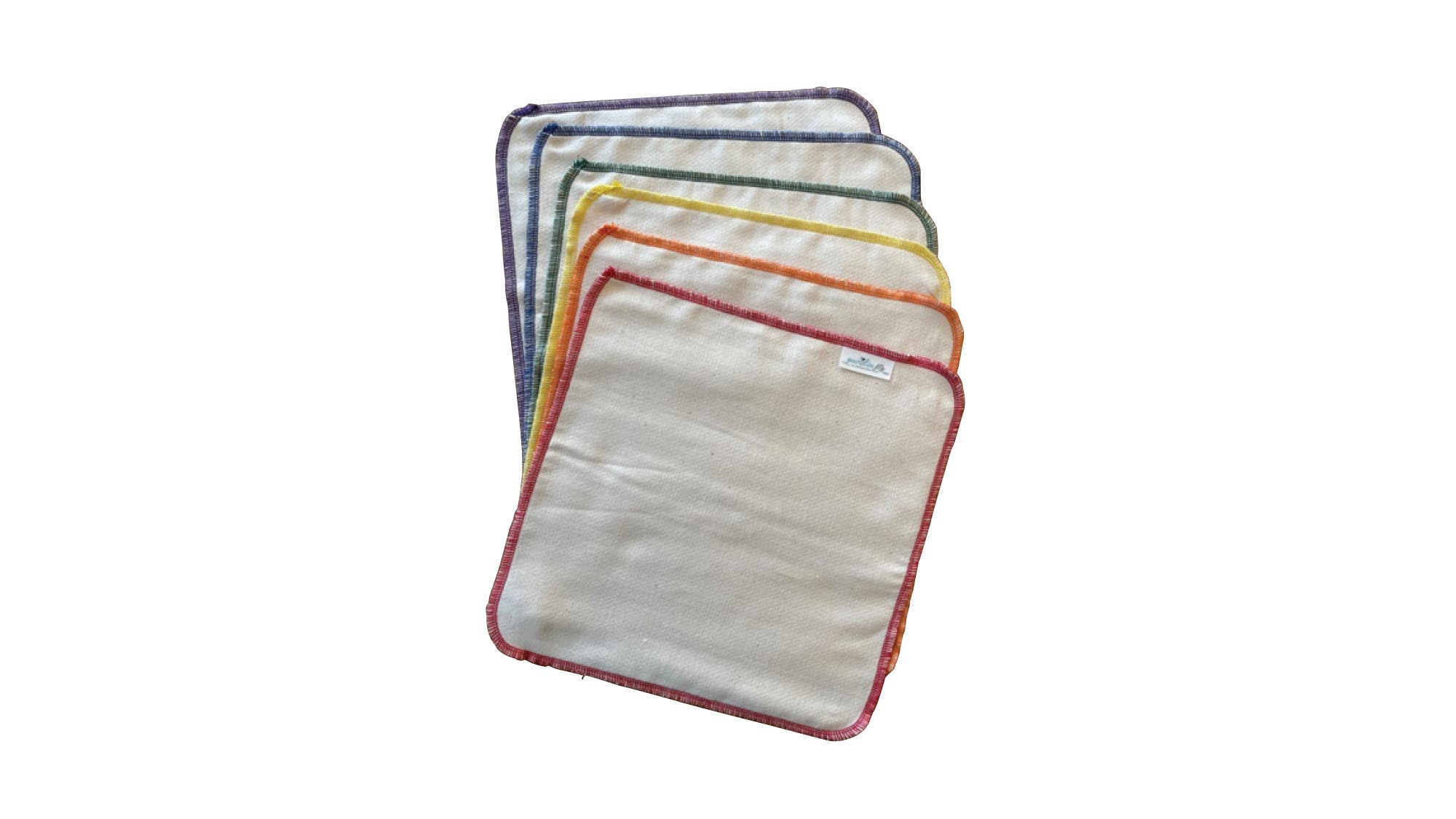 Multicolored cloth cleaning towels
