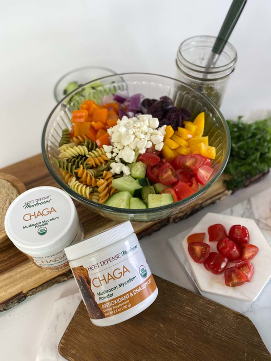 Chaga Pasta Salad