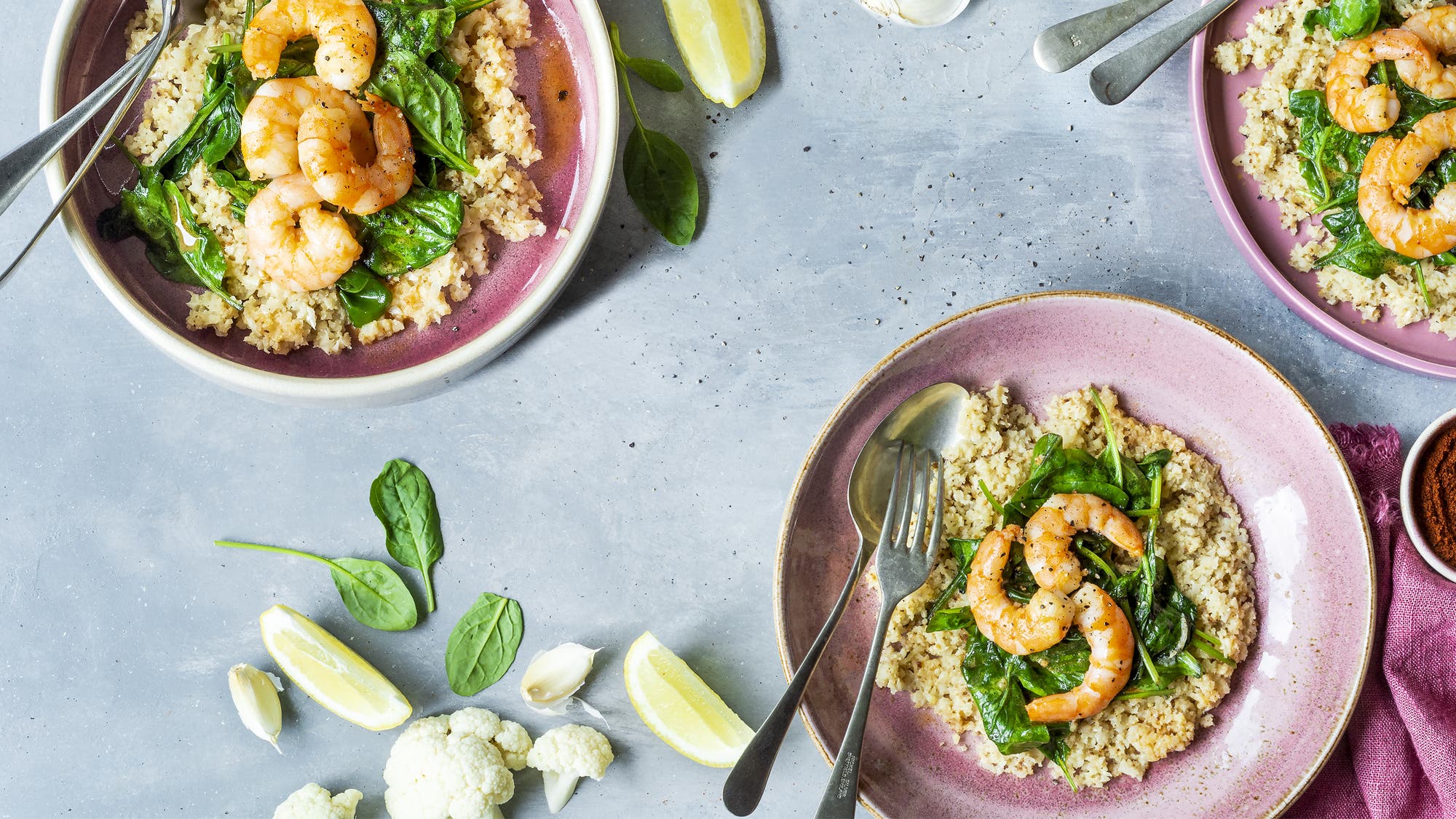 Grits-gone-keto with shrimp