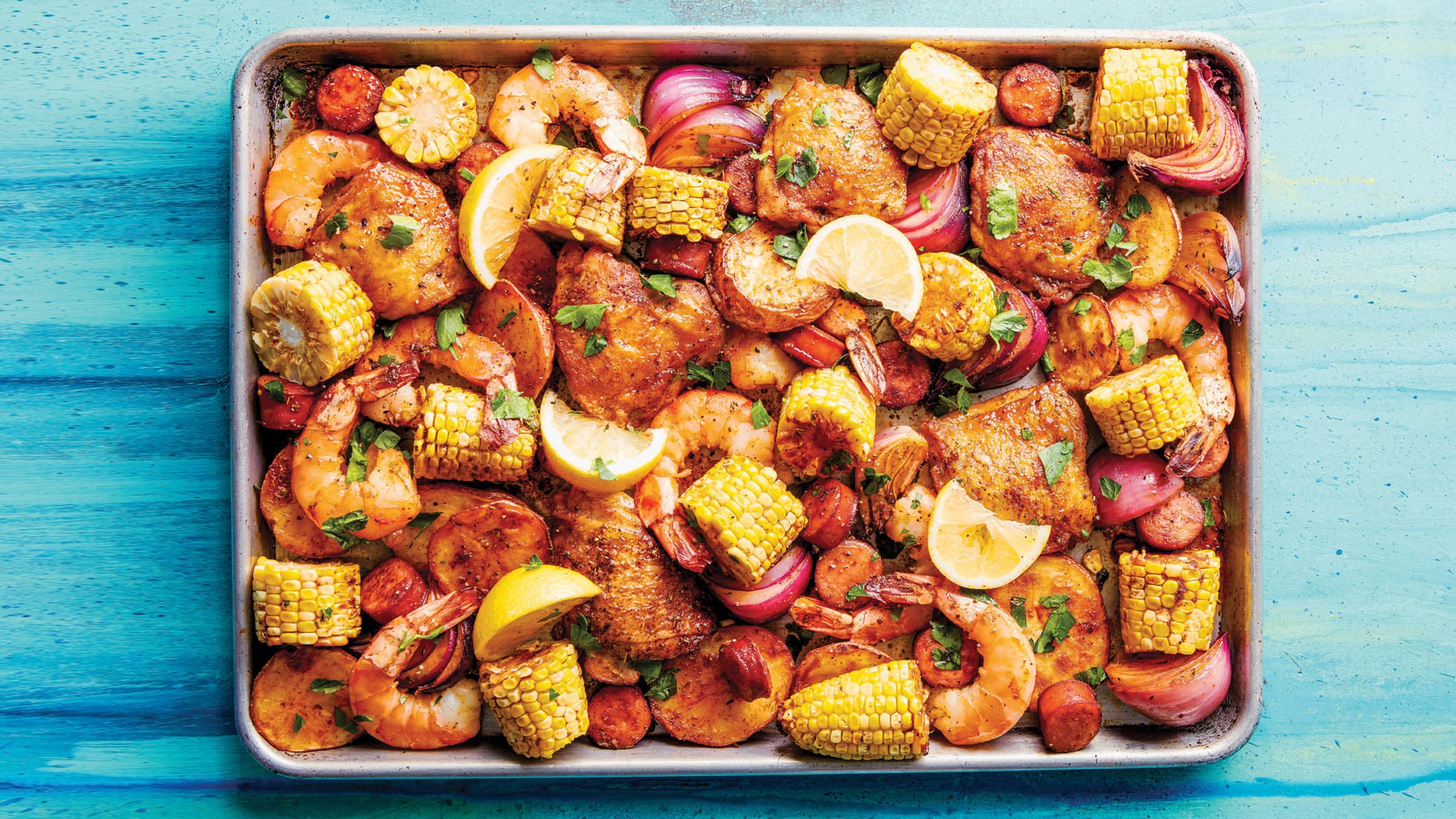 Sheet pan jambalaya