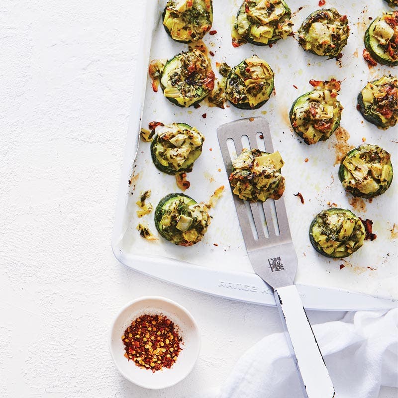 zucchini artichoke bites