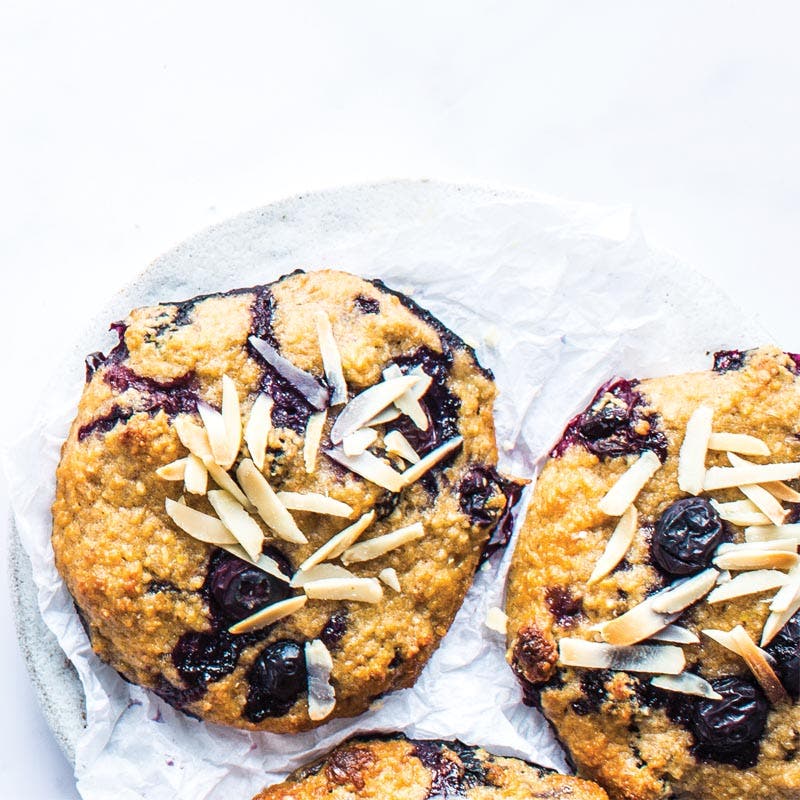 Blueberry breakfast cookies