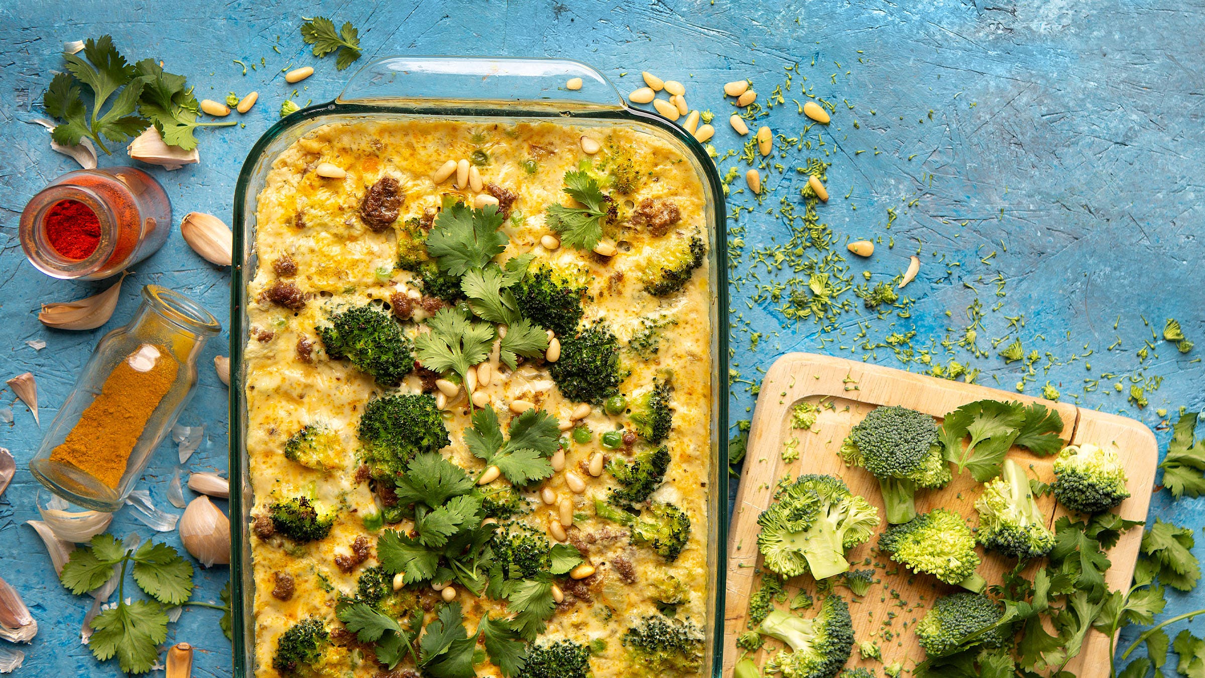 Paleo Cheesy Broccoli & Beef Casserole
