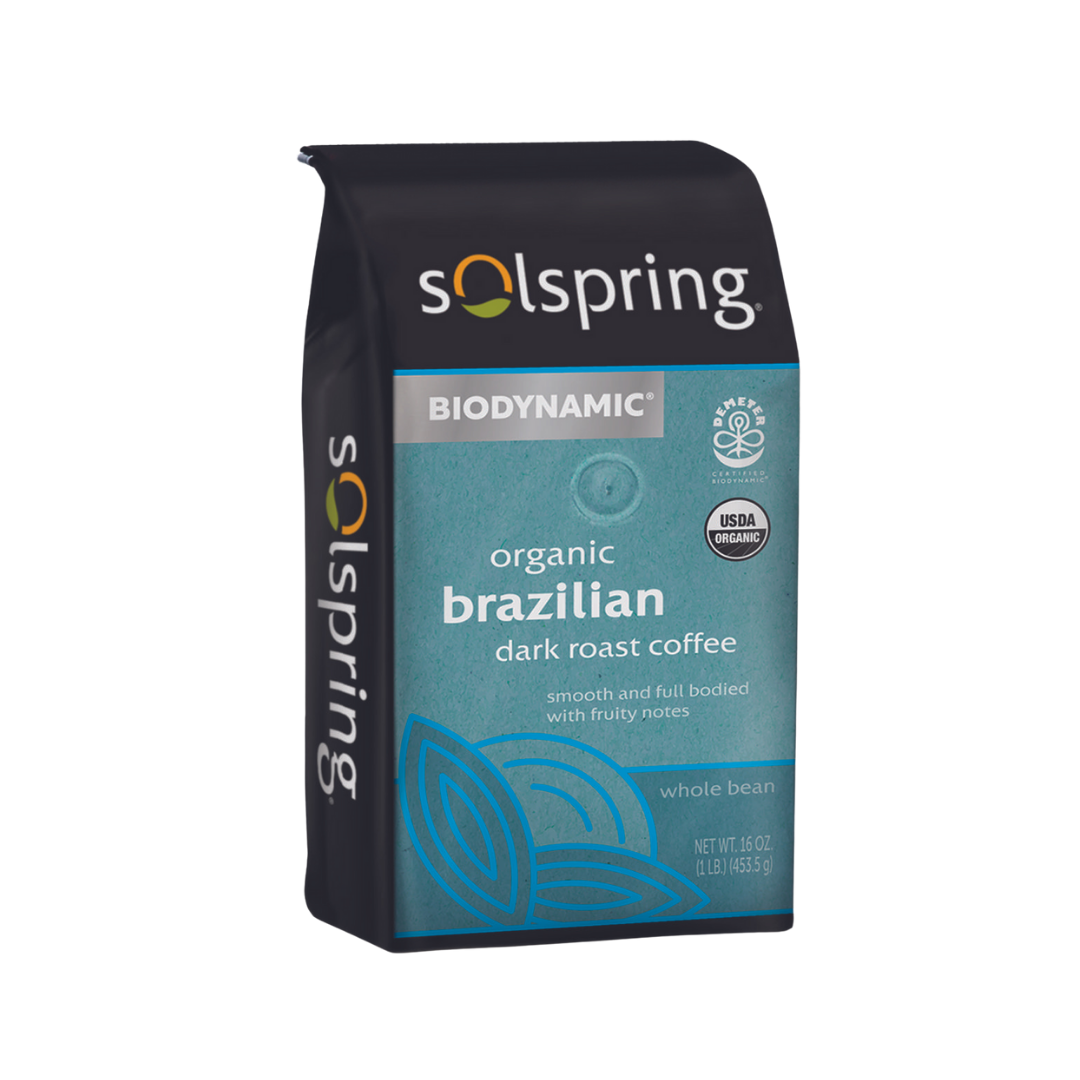 Solspring Organic Brazilian Dark Roast Coffee