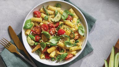 This Sunflower Seed Pesto & Veg Pasta is One Seriously Nutrient-Rich Meal