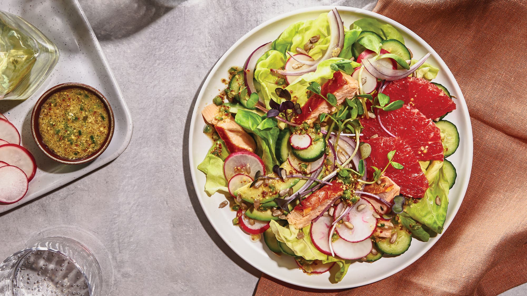 Grapefruit Smoked Salmon Salad