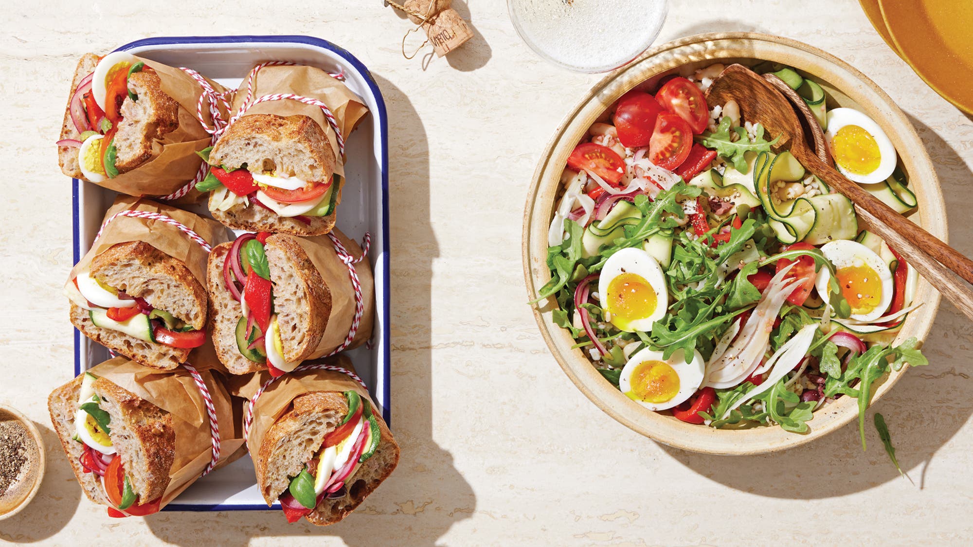 Extra-Veggie Pan Bagnat, 2 Ways