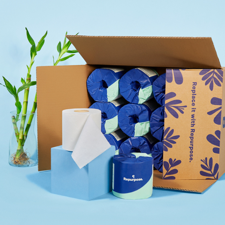 Repurpose bamboo toilet paper