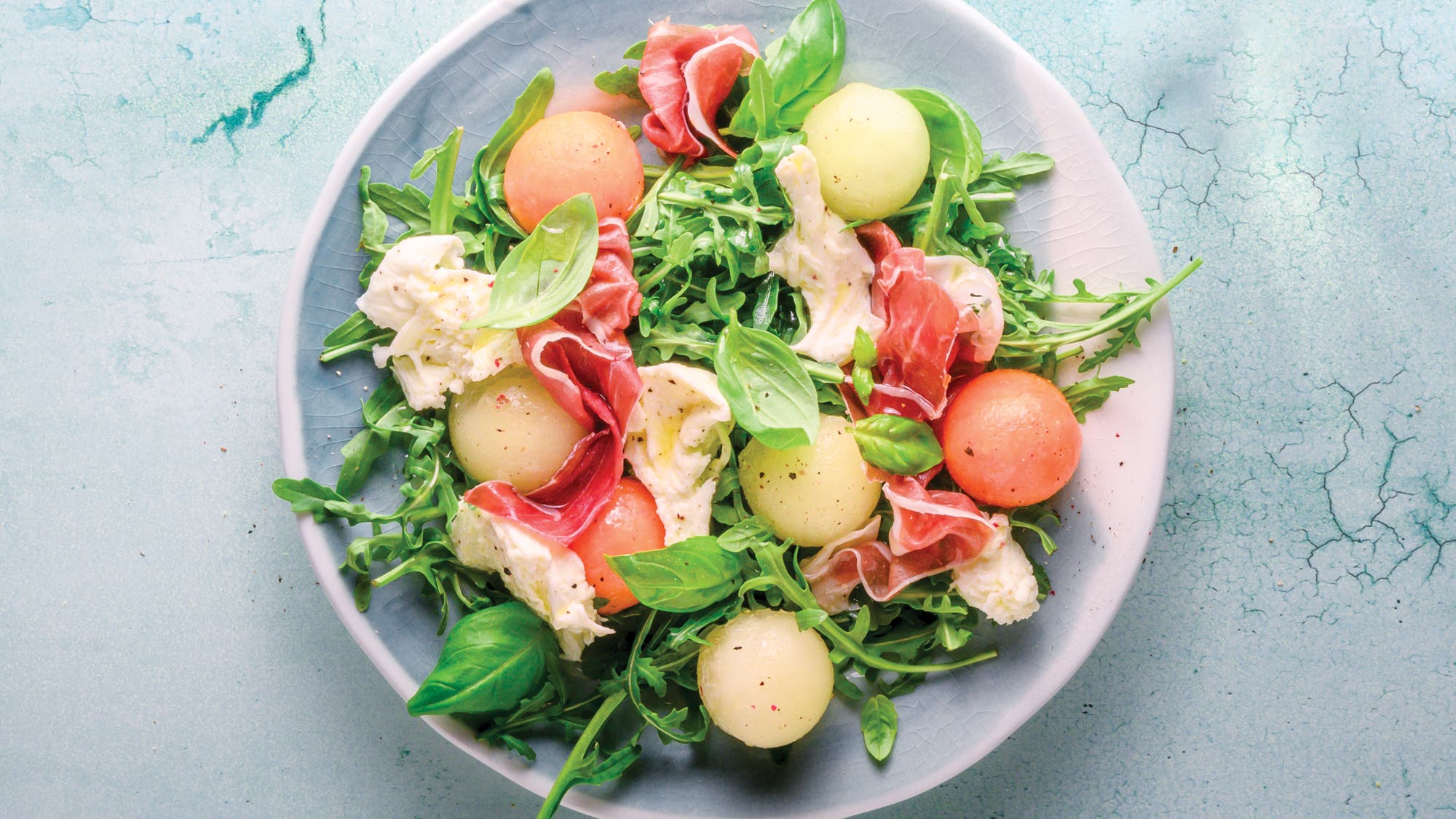 Prosciutto Melon Salad