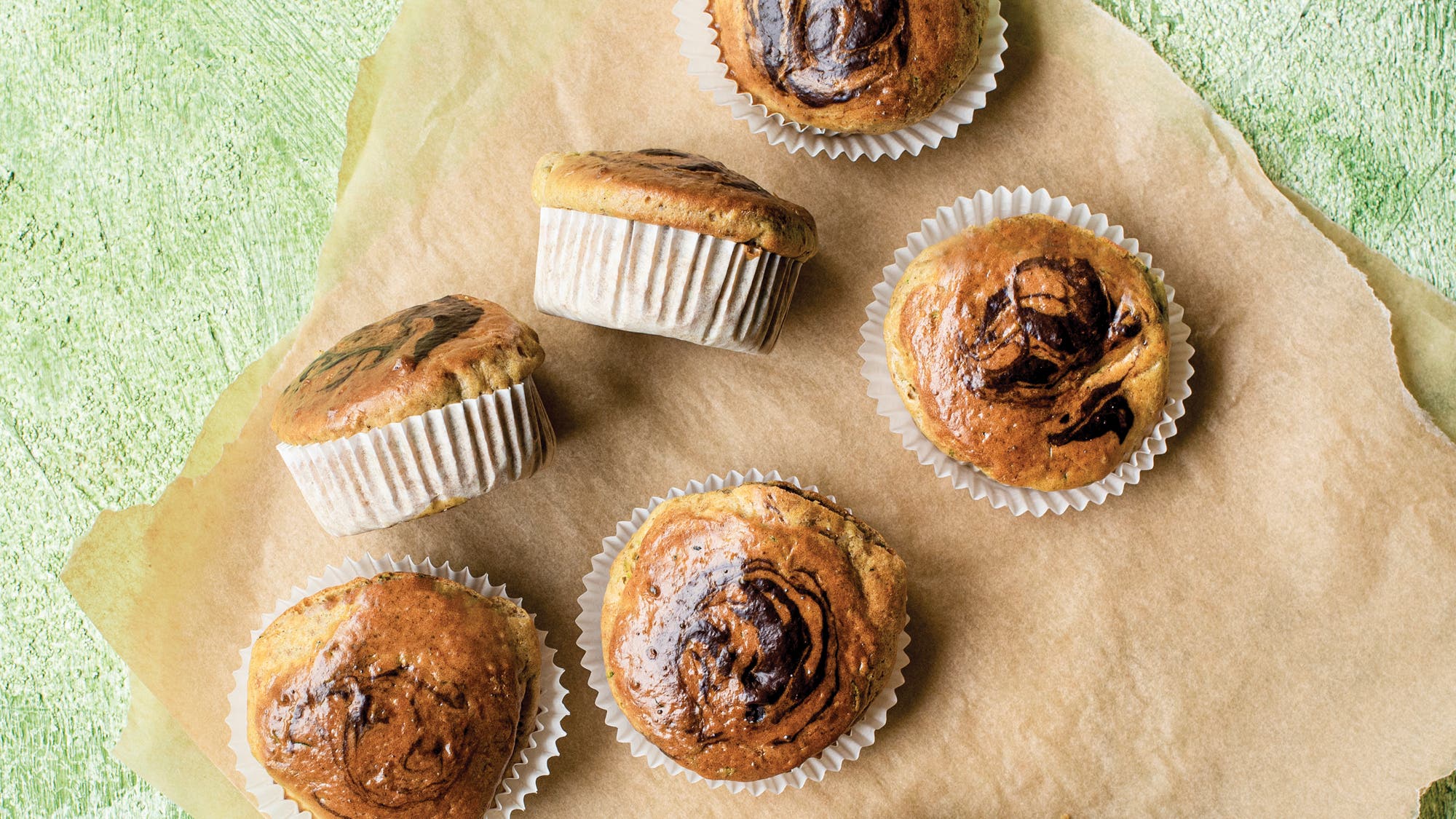 Chocolate-Zucchini Muffins