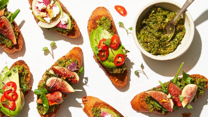Sea Pea Crostini