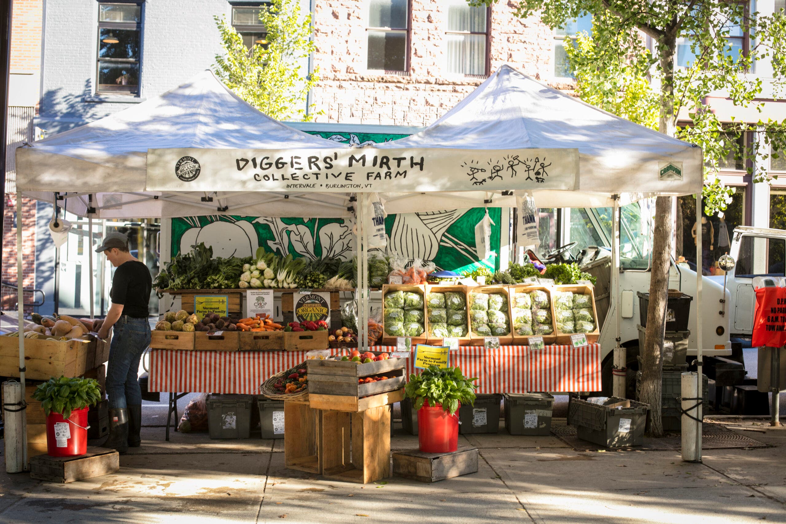 a farmer's market in vermont