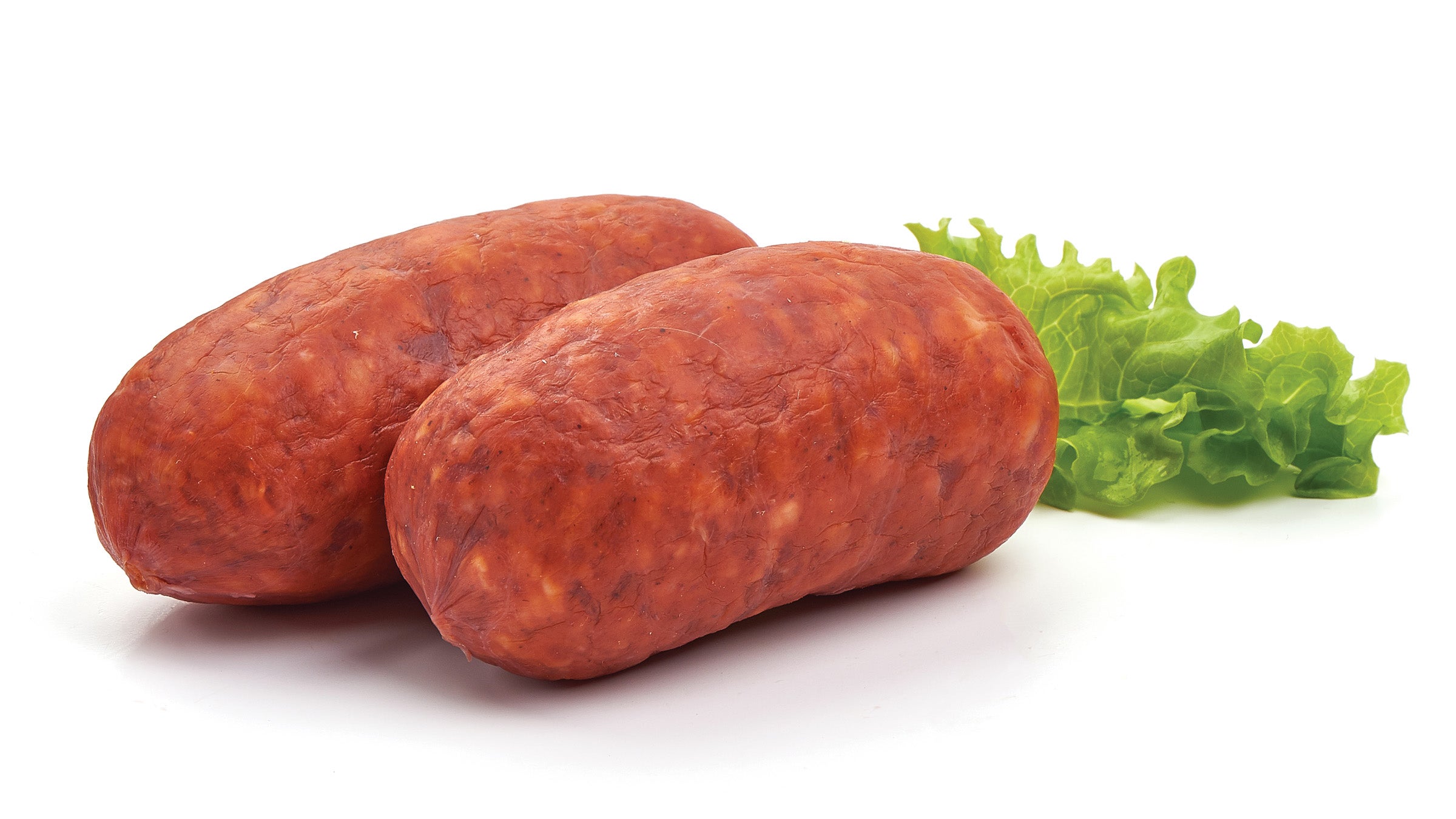 Mexican chorizo on a white background